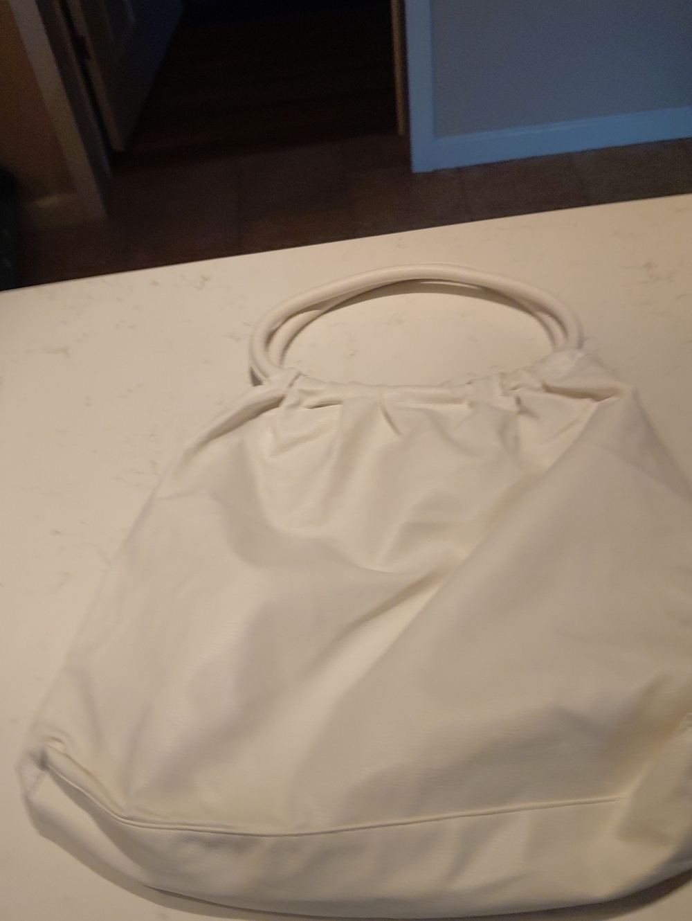 White Women's Top-Handle Tote Bag